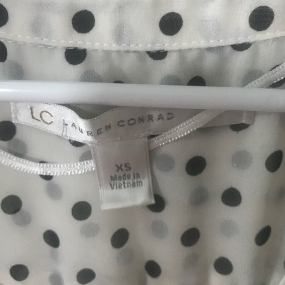 Black polka dot blouse - Picture 2 of 2